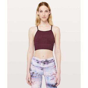 Lululemon Ebb To Street Bra Long Line Bra in Dark Adobe Size 2